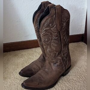 J.B Dillon Reserve Brown Western Cowgirl Festival Country Boots Size 8